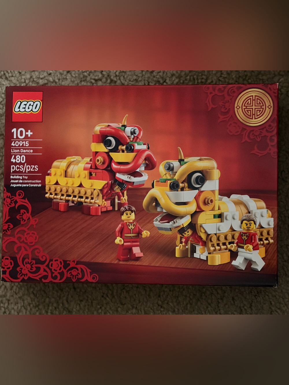 Lego Lunar Lion Dance Duo - Red, Yellow & White